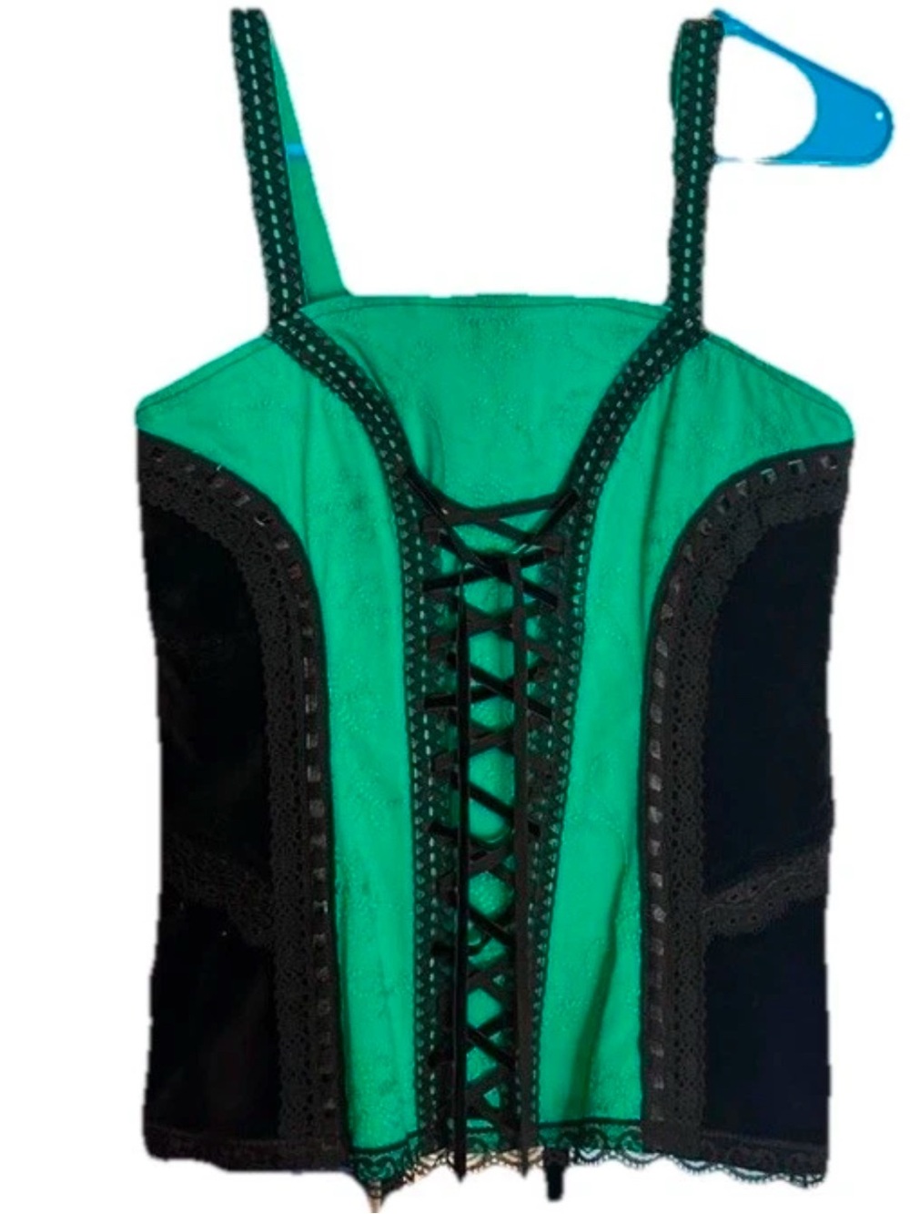 Tripp nyc Green and Black Lace-Up
